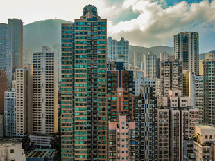 香港繁华都市高楼景观