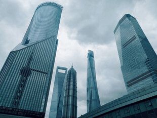 都市摩天大楼建筑群