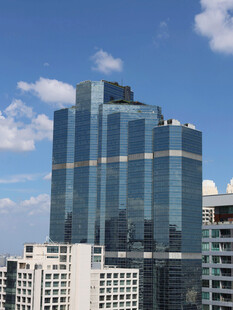 现代摩天大楼城市天际线