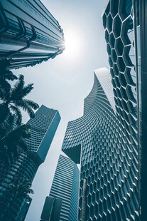 现代都市摩天大楼景观