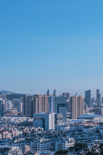 城市天际线俯瞰景观