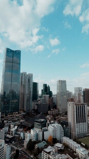 城市天际线俯瞰景观