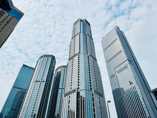 现代都市摩天大楼景观