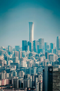 繁华都市天际线景观