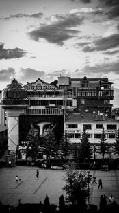 复古风格城市建筑群