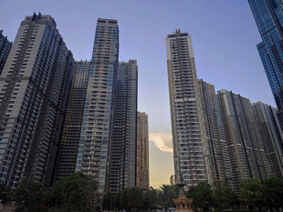都市林立高楼景观