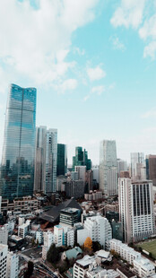 城市天际线俯瞰景观
