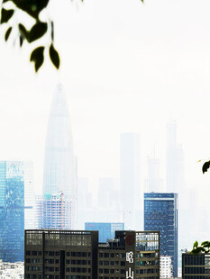 城市天际线与绿植景观