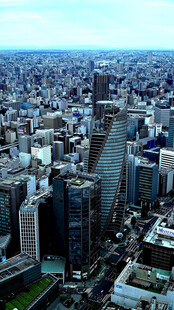 俯瞰繁华都市建筑群