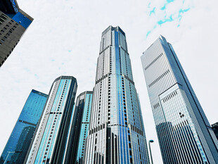 都市摩天大楼建筑群
