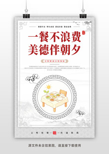 校园食堂文化宣传海报
