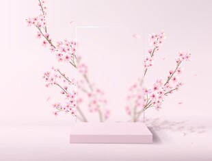 桃花展示台