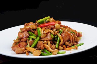 白玉菇碳烤肉