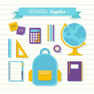 学校用品集合