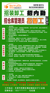 招工简章海报