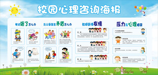 心理健康演讲海报展示