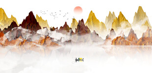 水墨山水背景