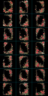 玫瑰花边框