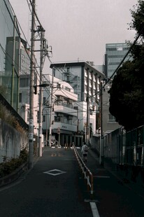 城市中安静的街道景象