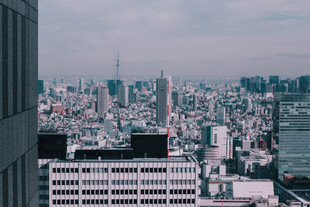 俯瞰繁华都市景观