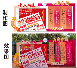 十八岁成人礼庆典装饰制作图