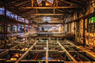 复古工业风室内建筑空间
