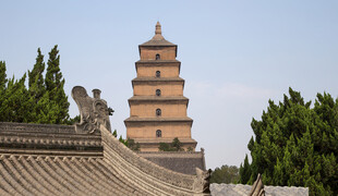 西安大雁塔古建筑景观