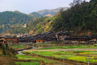 山村田园风光美景
