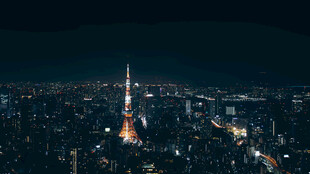 东京塔夜景俯瞰