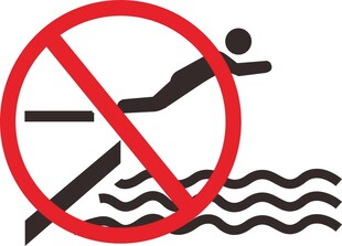 禁止跳水标识