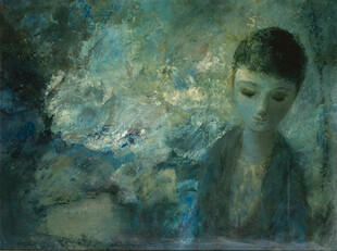 梦幻少女油画艺术作品