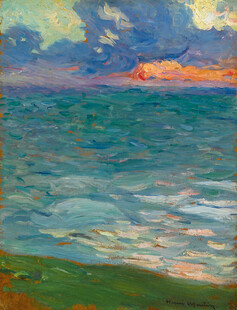 海边风景油画