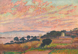 田园风光油画美景
