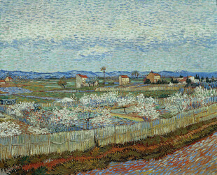 田野风景油画