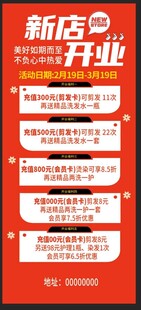 新店开业促销活动海报展架