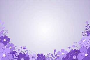 紫色花卉边框背景图