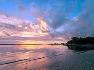 海边绝美日落风景