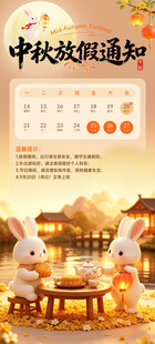 中秋佳节团圆放假公告