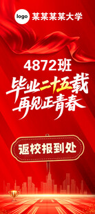同学聚会展架