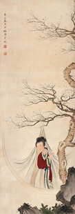 窗前仕女图