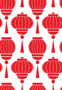 红色灯笼底纹
