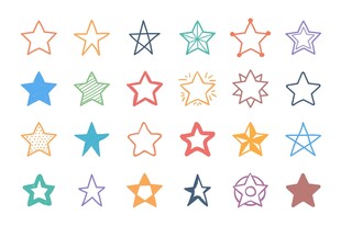 彩色星星素材
