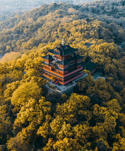 山林间的古雅楼阁