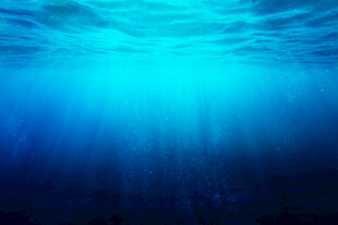 深海蓝色梦幻水下世界