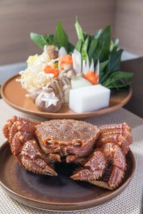 美味海鲜拼盘蟹与佳肴