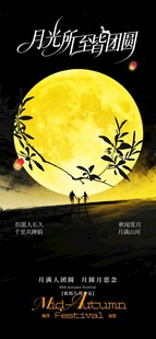中秋月夜美景