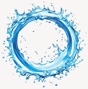 水纹圆环素材