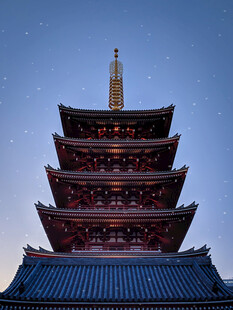 古色古香的多层塔楼建筑