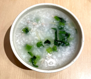 青菜瘦肉粥