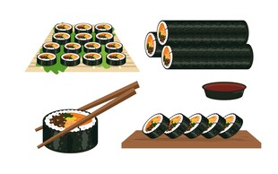 日式寿司素材